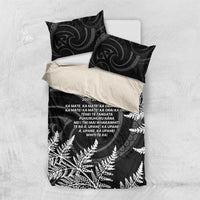 New Zealand Black Fern 7s Bedding Set History World Cup Sevens LT9 US Twin 172cm x 218cm Black - Polynesian Pride