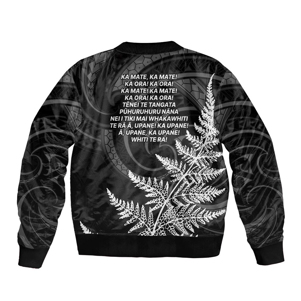 New Zealand Black Fern 7s Bomber Jacket History World Cup Sevens LT9 - Polynesian Pride