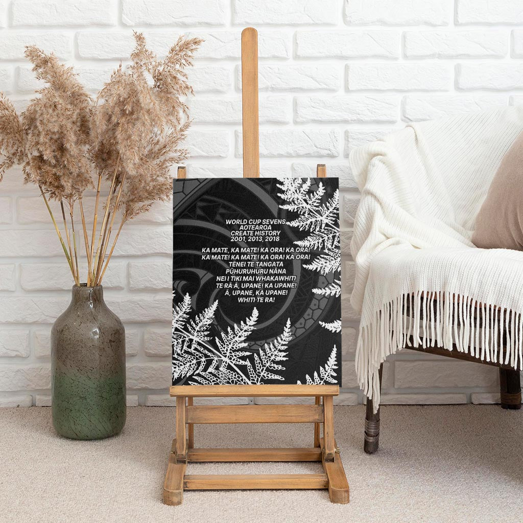 New Zealand Black Fern 7s Canvas Wall Art History World Cup Sevens LT9 - Polynesian Pride