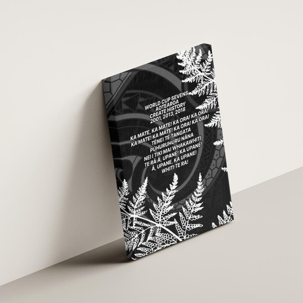 New Zealand Black Fern 7s Canvas Wall Art History World Cup Sevens LT9 - Polynesian Pride