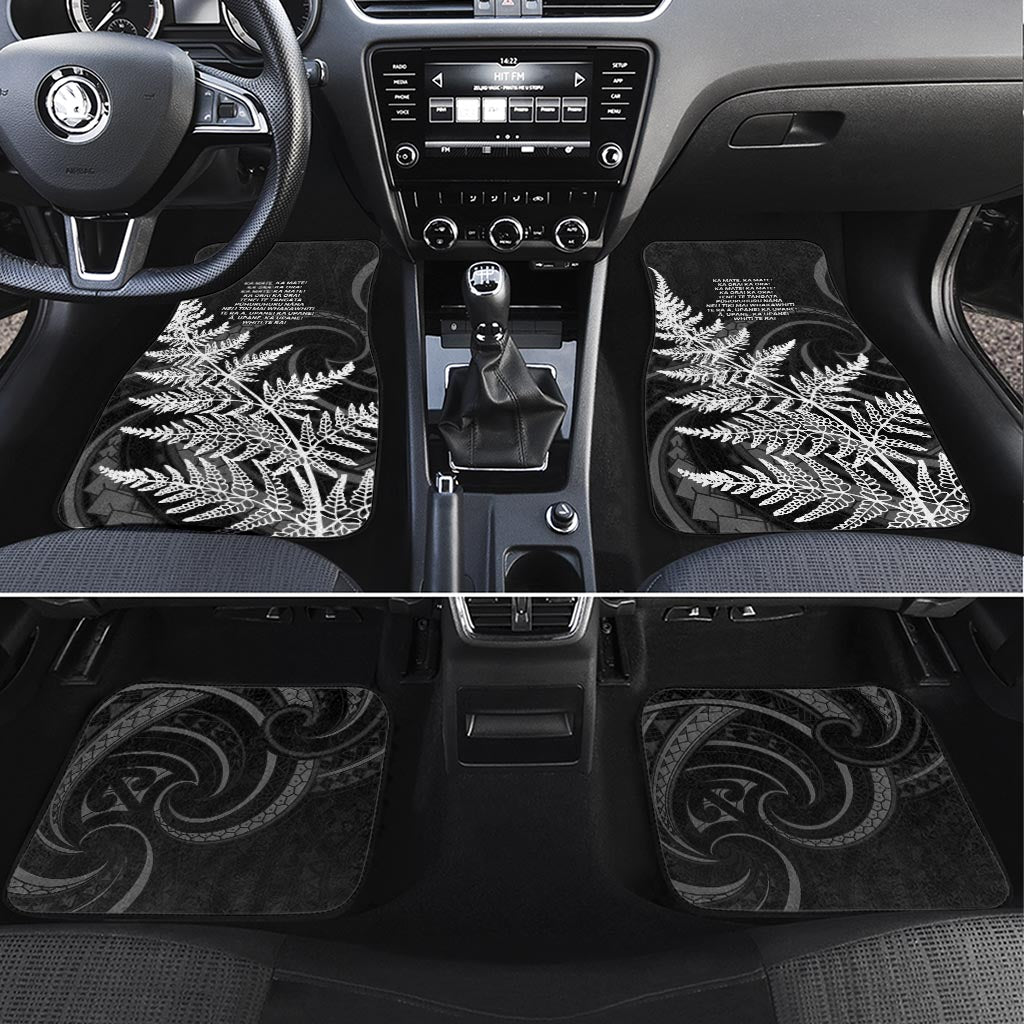 New Zealand Black Fern 7s Car Mats History World Cup Sevens LT9 Set 4pcs Black - Polynesian Pride