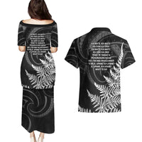 New Zealand Black Fern 7s Couples Matching Puletasi and Hawaiian Shirt History World Cup Sevens