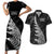 New Zealand Black Fern 7s Couples Matching Short Sleeve Bodycon Dress and Hawaiian Shirt History World Cup Sevens