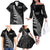 New Zealand Black Fern 7s Family Matching Off The Shoulder Long Sleeve Dress and Hawaiian Shirt History World Cup Sevens