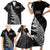 New Zealand Black Fern 7s Family Matching Short Sleeve Bodycon Dress and Hawaiian Shirt History World Cup Sevens