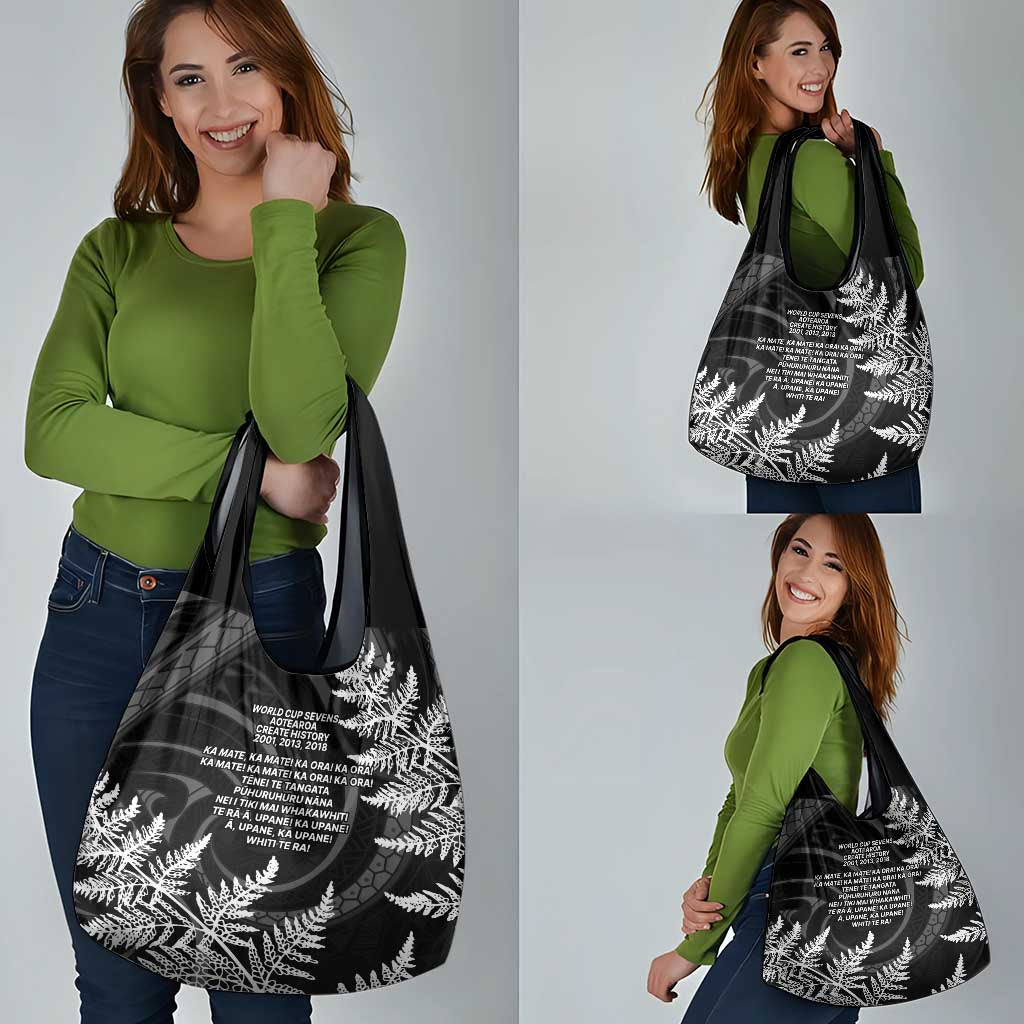 New Zealand Black Fern 7s Grocery Bag History World Cup Sevens LT9 - Polynesian Pride