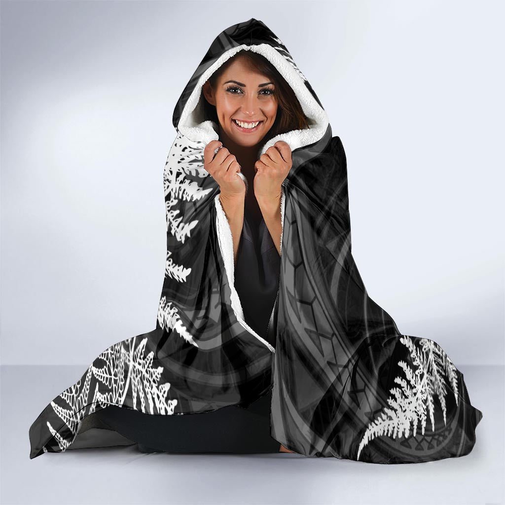 New Zealand Black Fern 7s Hooded Blanket History World Cup Sevens LT9 - Polynesian Pride