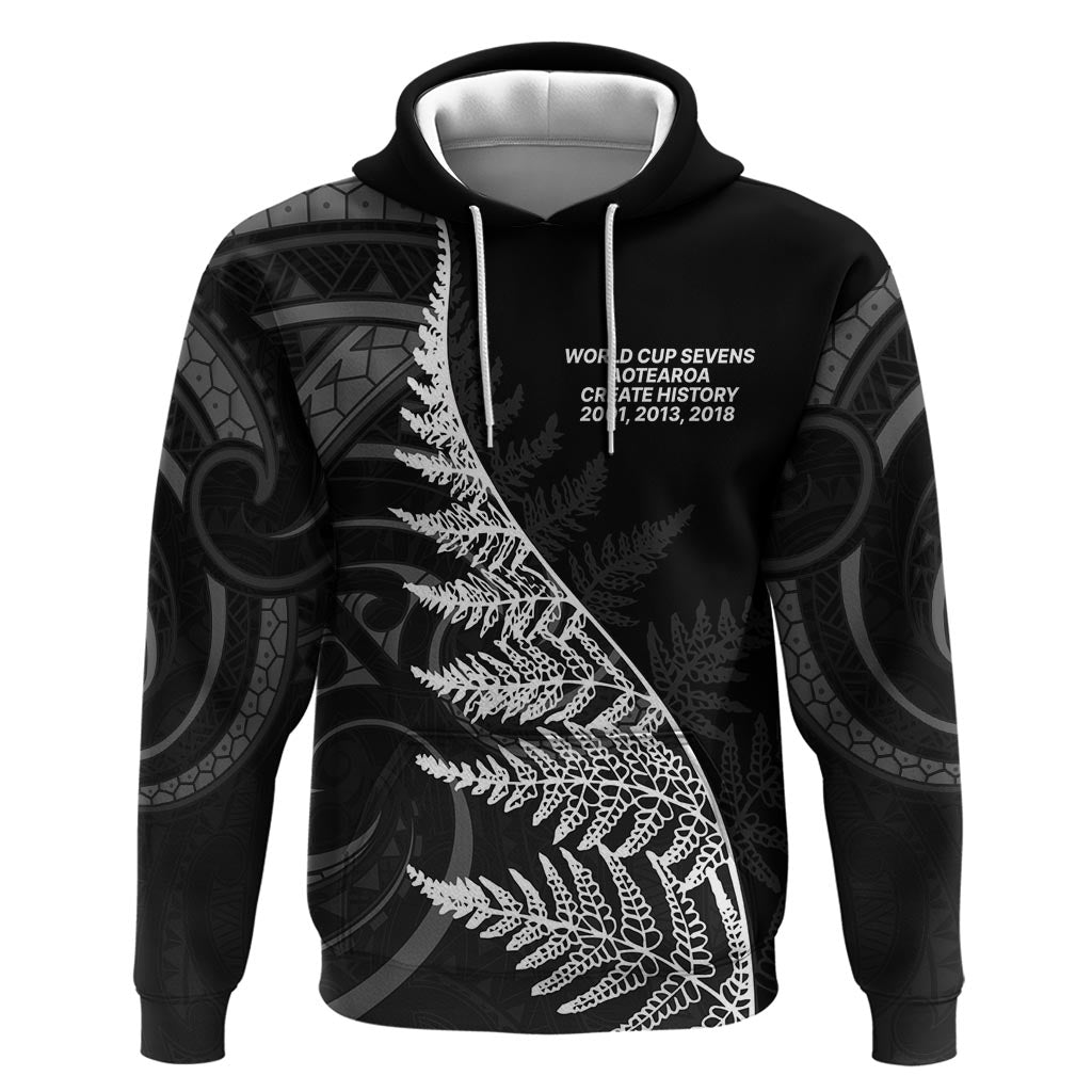 New Zealand Black Fern 7s Hoodie History World Cup Sevens