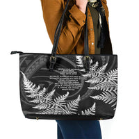 New Zealand Black Fern 7s Leather Tote Bag History World Cup Sevens LT9 - Polynesian Pride