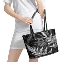 New Zealand Black Fern 7s Leather Tote Bag History World Cup Sevens LT9 - Polynesian Pride