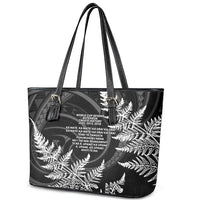 New Zealand Black Fern 7s Leather Tote Bag History World Cup Sevens LT9 - Polynesian Pride