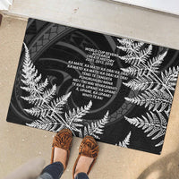 New Zealand Black Fern 7s Rubber Doormat History World Cup Sevens LT9 - Polynesian Pride