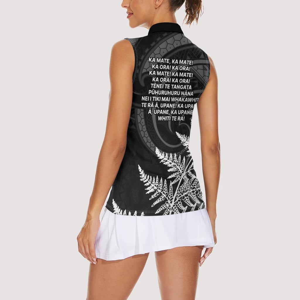 New Zealand Black Fern 7s Women Sleeveless Polo Shirt History World Cup Sevens