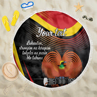 Personalised Papua Niugini Tok Pisin Wik Beach Blanket LT9 One Size 150cm Red - Polynesian Pride