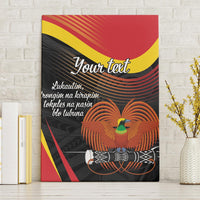 Personalised Papua Niugini Tok Pisin Wik Canvas Wall Art LT9 Without Frame Red - Polynesian Pride