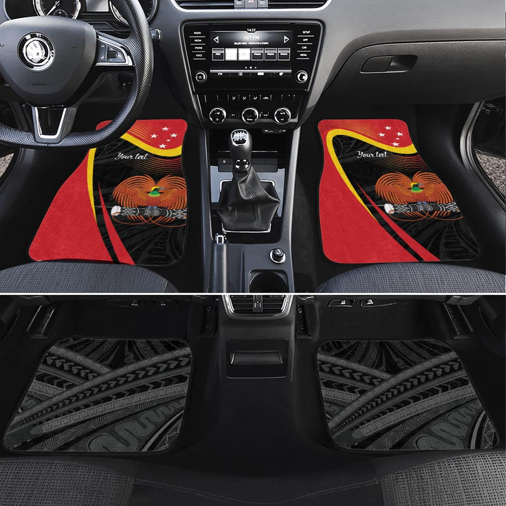 Personalised Papua Niugini Tok Pisin Wik Car Mats LT9 Set 4pcs Red - Polynesian Pride