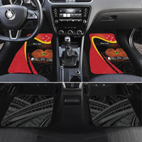 Personalised Papua Niugini Tok Pisin Wik Car Mats LT9 Set 4pcs Red - Polynesian Pride