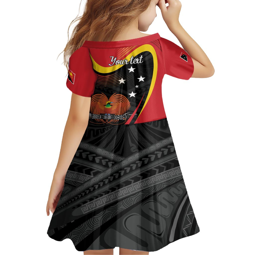 Personalised Papua Niugini Tok Pisin Wik Family Matching Off Shoulder Short Dress and Hawaiian Shirt LT9 - Polynesian Pride