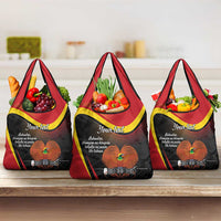 Personalised Papua Niugini Tok Pisin Wik Grocery Bag LT9 3-pack One Size Red - Polynesian Pride