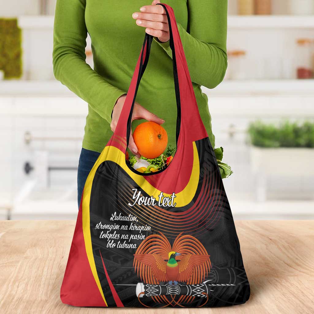 Personalised Papua Niugini Tok Pisin Wik Grocery Bag LT9 - Polynesian Pride