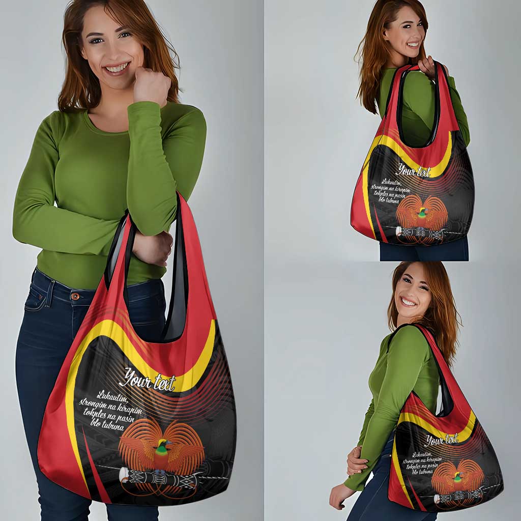 Personalised Papua Niugini Tok Pisin Wik Grocery Bag LT9 - Polynesian Pride