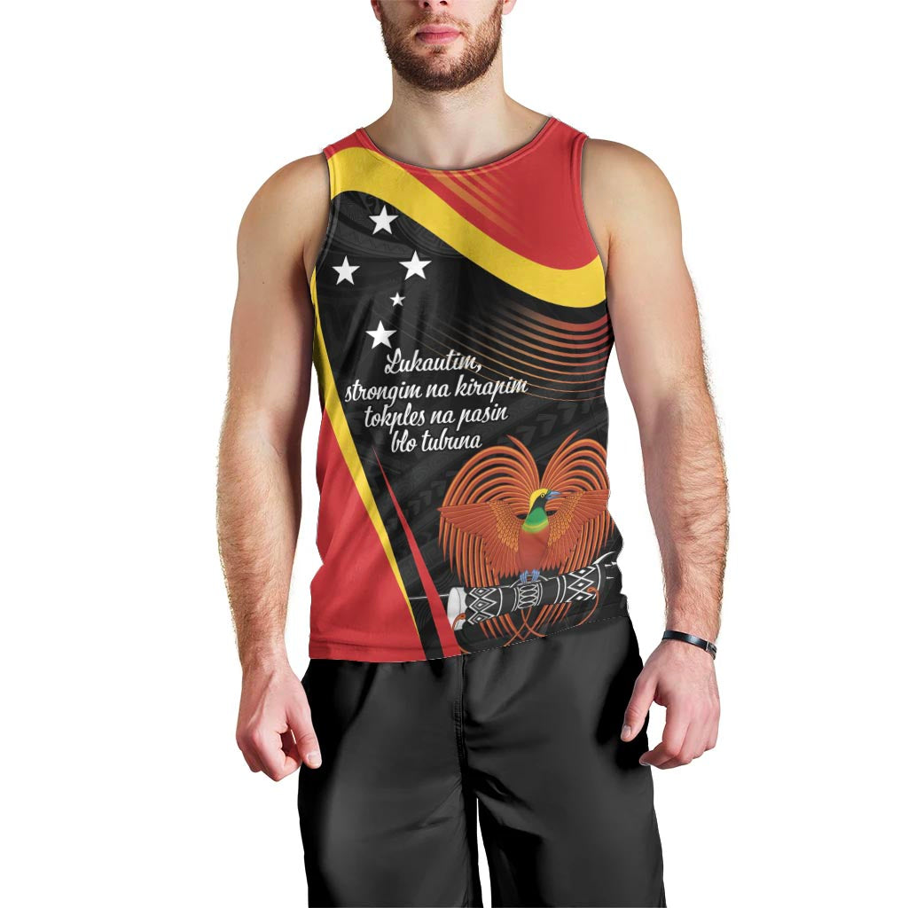 Personalised Papua Niugini Tok Pisin Wik Men Tank Top LT9 - Polynesian Pride