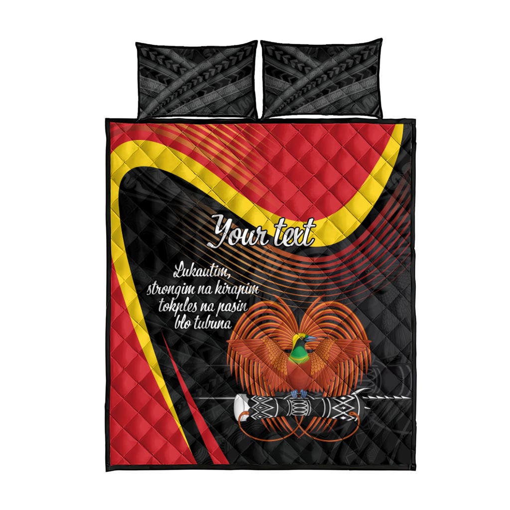 Personalised Papua Niugini Tok Pisin Wik Quilt Bed Set LT9 - Polynesian Pride
