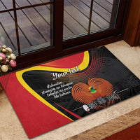 Personalised Papua Niugini Tok Pisin Wik Rubber Doormat LT9 - Polynesian Pride