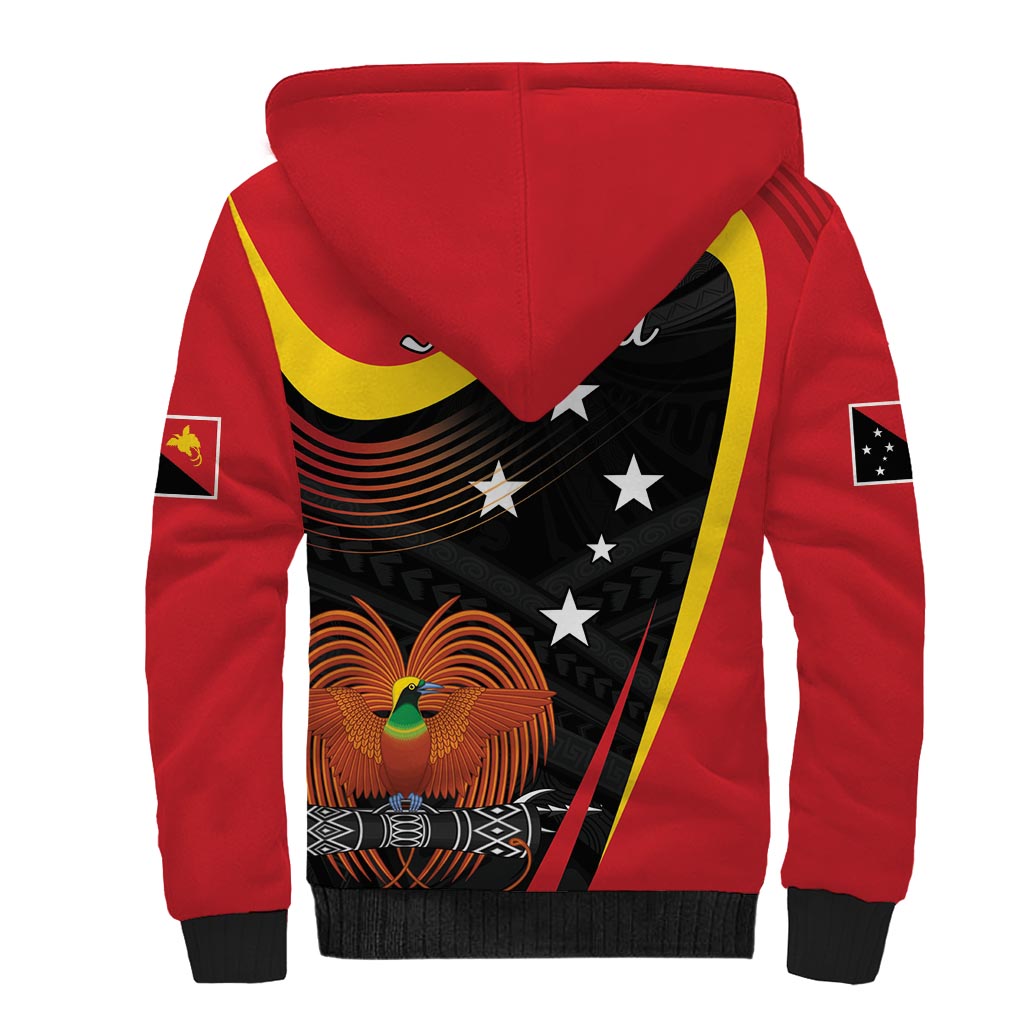 Personalised Papua Niugini Tok Pisin Wik Sherpa Hoodie LT9 - Polynesian Pride