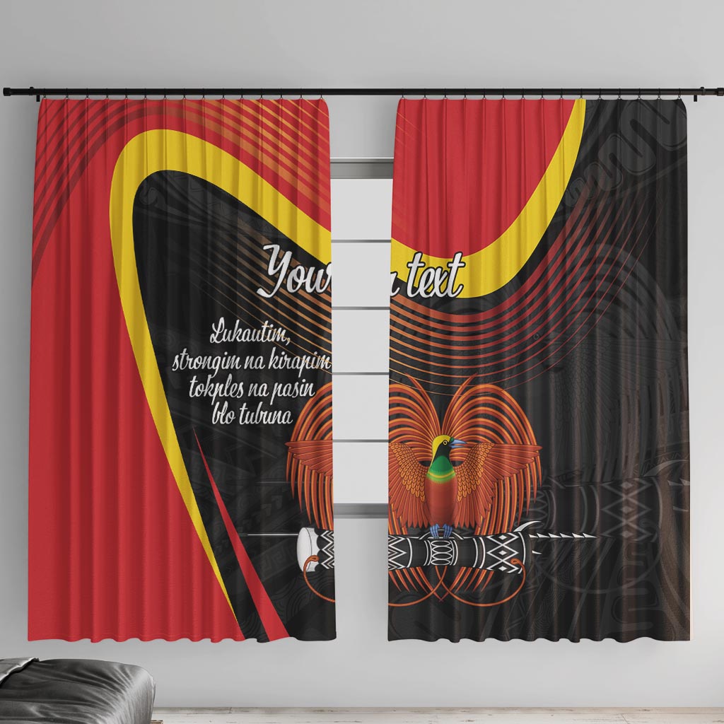 Personalised Papua Niugini Tok Pisin Wik Window Curtain