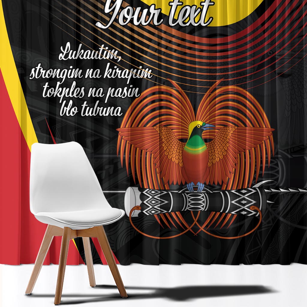 Personalised Papua Niugini Tok Pisin Wik Window Curtain LT9 - Polynesian Pride