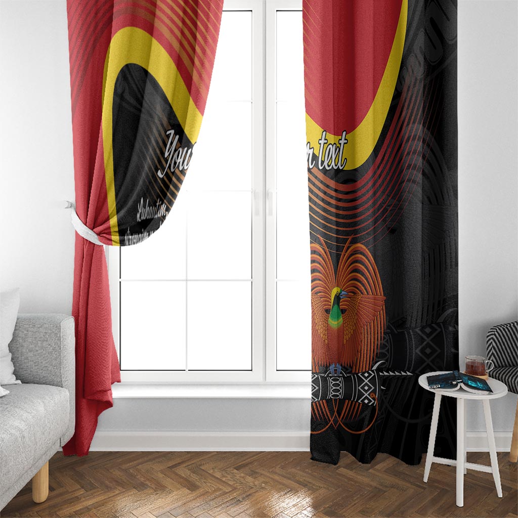 Personalised Papua Niugini Tok Pisin Wik Window Curtain LT9 - Polynesian Pride