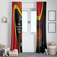 Personalised Papua Niugini Tok Pisin Wik Window Curtain LT9 - Polynesian Pride