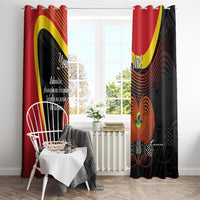 Personalised Papua Niugini Tok Pisin Wik Window Curtain LT9 - Polynesian Pride