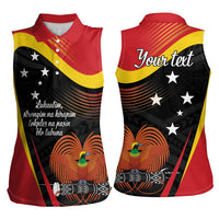 Personalised Papua Niugini Tok Pisin Wik Women Sleeveless Polo Shirt