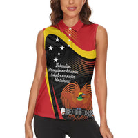 Personalised Papua Niugini Tok Pisin Wik Women Sleeveless Polo Shirt