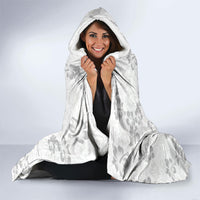 Hawaii Lei Kamehameha Hooded Blanket Ke'oke'o Seamless Pattern Hibiscus Flower LT9 - Polynesian Pride
