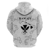 Hawaii Lei Kamehameha Hoodie Ke'oke'o Seamless Pattern Hibiscus Flower LT9 - Polynesian Pride