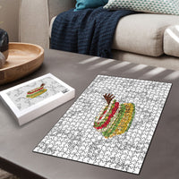 Hawaii Lei Kamehameha Puzzle Ke'oke'o Seamless Pattern Hibiscus Flower
