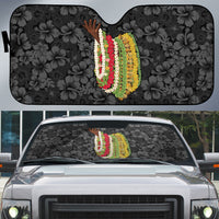 Hawaii Lei Kamehameha Auto Sun Shade Ele'ele Seamless Pattern Hibiscus Flower
