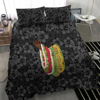 Hawaii Lei Kamehameha Bedding Set Ele'ele Seamless Pattern Hibiscus Flower LT9 - Polynesian Pride
