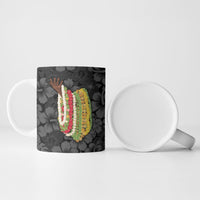 Hawaii Lei Kamehameha Ceramic Mug Ele'ele Seamless Pattern Hibiscus Flower LT9 - Polynesian Pride