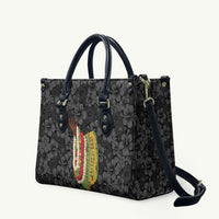 Hawaii Lei Kamehameha Leather Bag Ele'ele Seamless Pattern Hibiscus Flower