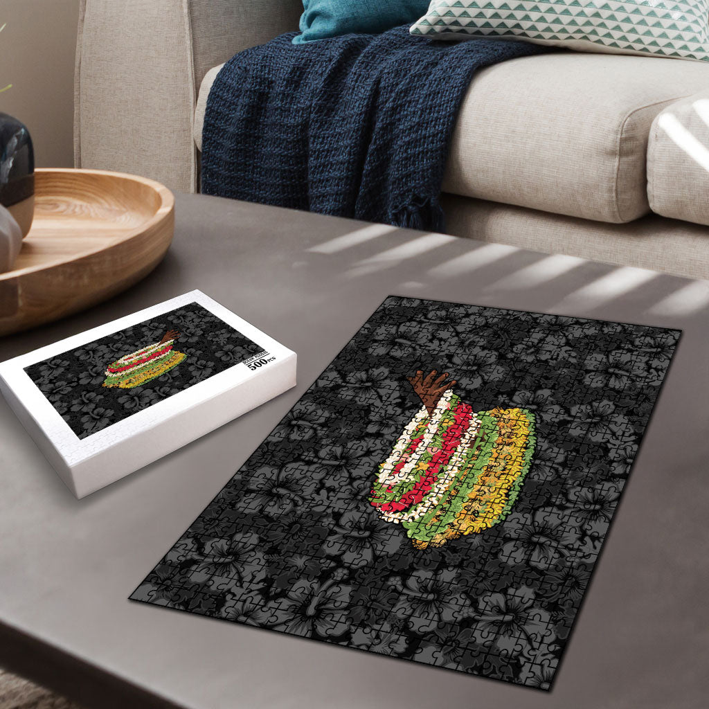 Hawaii Lei Kamehameha Puzzle Ele'ele Seamless Pattern Hibiscus Flower LT9 - Polynesian Pride