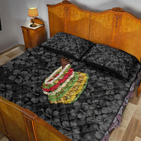 Hawaii Lei Kamehameha Quilt Bed Set Ele'ele Seamless Pattern Hibiscus Flower