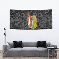Hawaii Lei Kamehameha Tapestry Ele'ele Seamless Pattern Hibiscus Flower