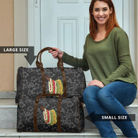 Hawaii Lei Kamehameha Travel Bag Ele'ele Seamless Pattern Hibiscus Flower