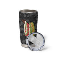 Hawaii Lei Kamehameha Tumbler Cup Ele'ele Seamless Pattern Hibiscus Flower
