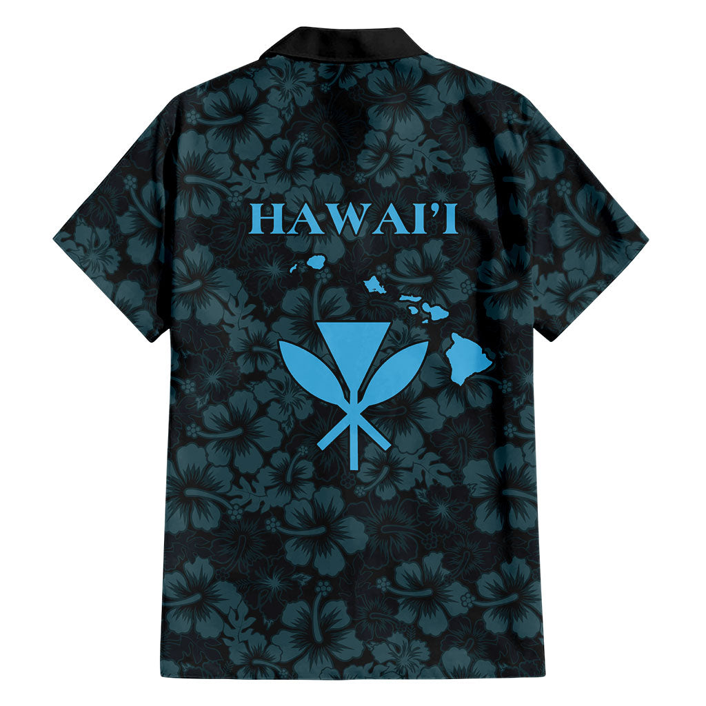 Hawaii Lei Kamehameha Family Matching Off Shoulder Short Dress and Hawaiian Shirt Uliuli Seamless Pattern Hibiscus Flower