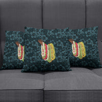 Hawaii Lei Kamehameha Pillow Cover Uliuli Seamless Pattern Hibiscus Flower